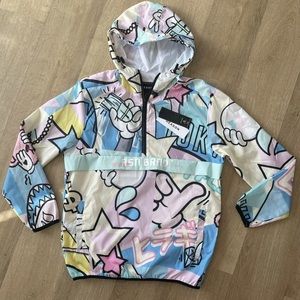 NWT Reason Clothing Brand *RELAX ANORAK*Size MD Multicolor. A1-034 Wind Breaker